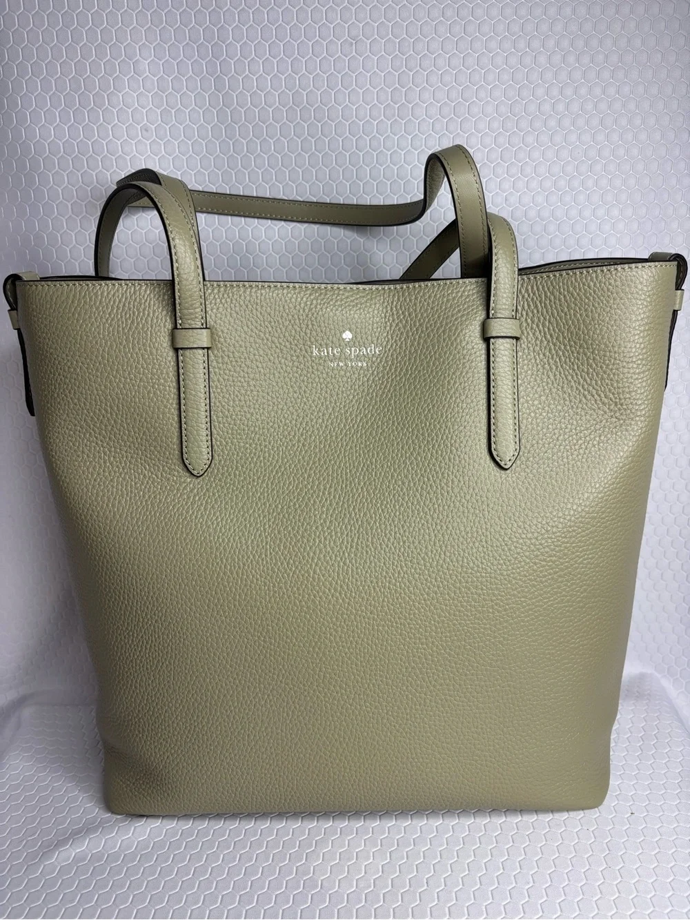 kate spade Pebbled Leather Greta Tote with Matching Wallet Set NWT